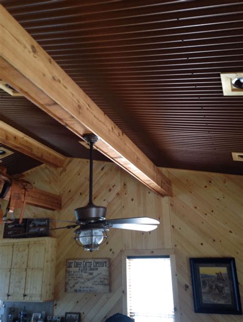 interior corrugated metal ceiling ideas